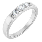 14K White 1/3 CTW Natural Diamond Anniversary Band