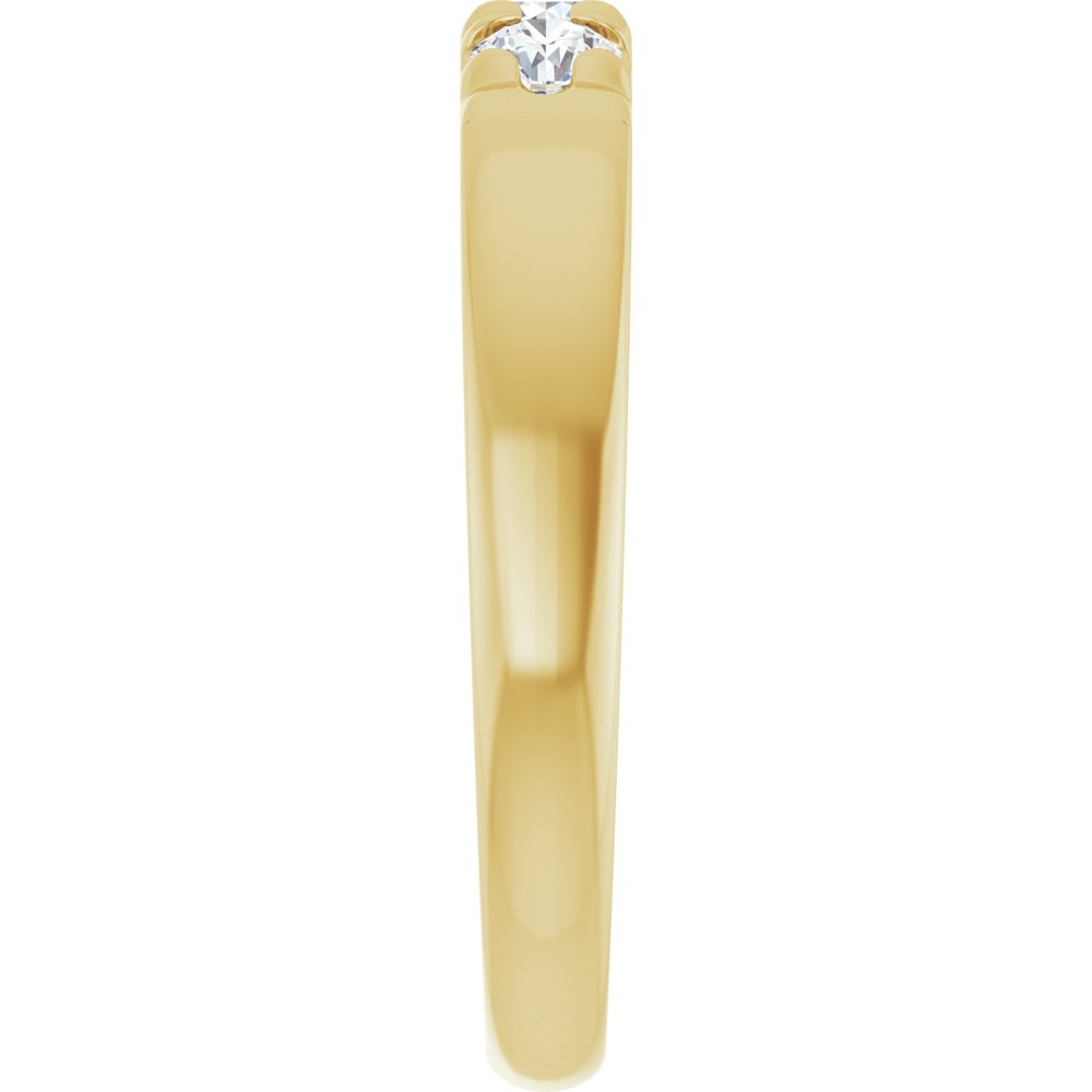 14K Yellow 1/3 CTW Lab-Grown Diamond Anniversary Band