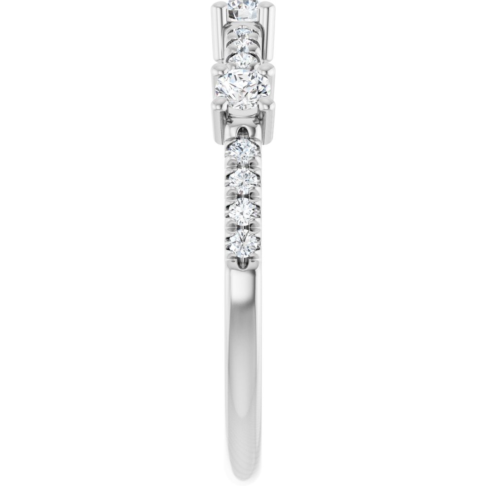 14K White 1/3 CTW Natural Diamond Anniversary Band