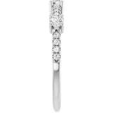 14K White 1/3 CTW Natural Diamond Anniversary Band