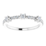 14K White 1/4 CTW Natural Diamond Anniversary Band