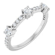 14K White 3/8 CTW Natural Diamond Anniversary Band