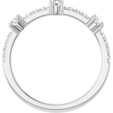 14K White 1/3 CTW Natural Diamond Anniversary Band