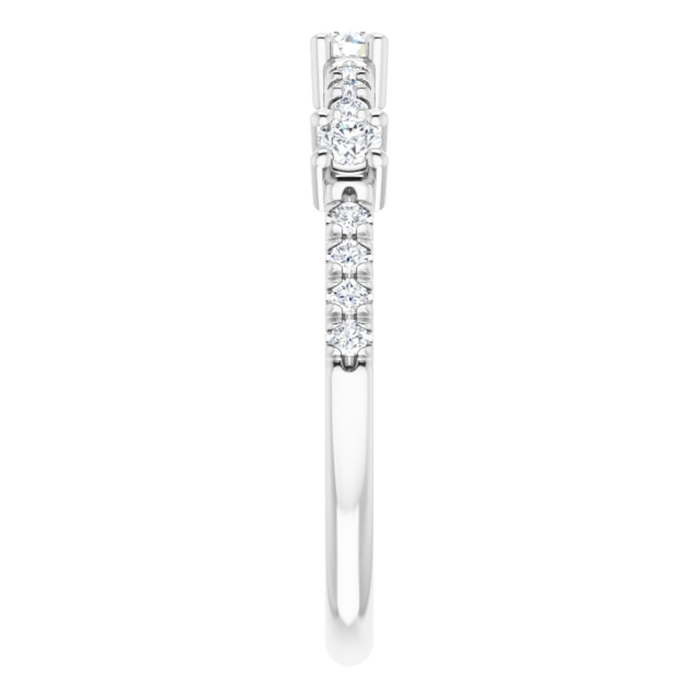 14K White 1/4 CTW Natural Diamond Anniversary Band