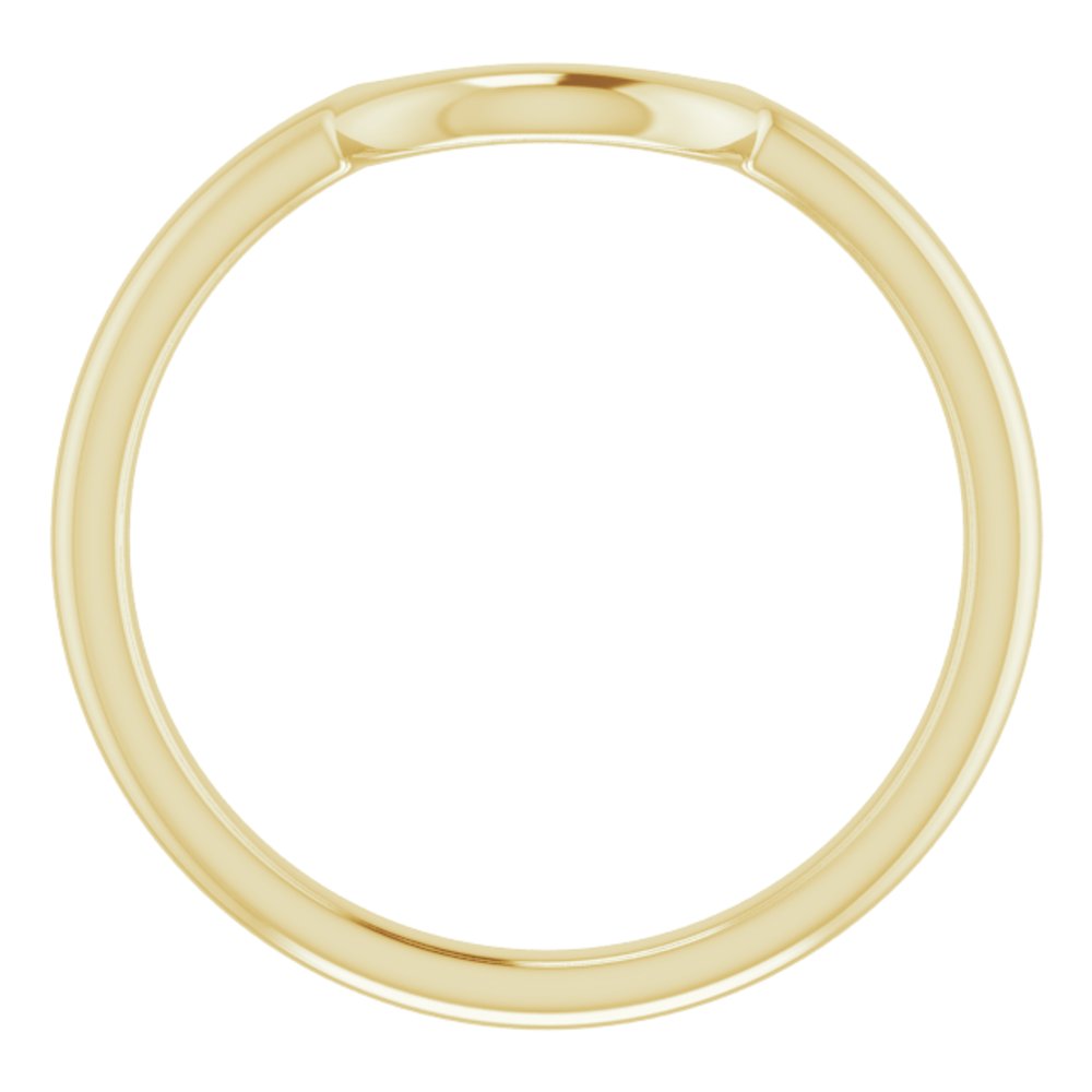 14K Yellow 6 mm Contour Band