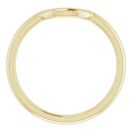 14K Yellow 6 mm Contour Band