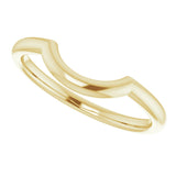 14K Yellow 8.6 mm Contour Band