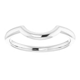 Platinum 8.6 mm Contour Band