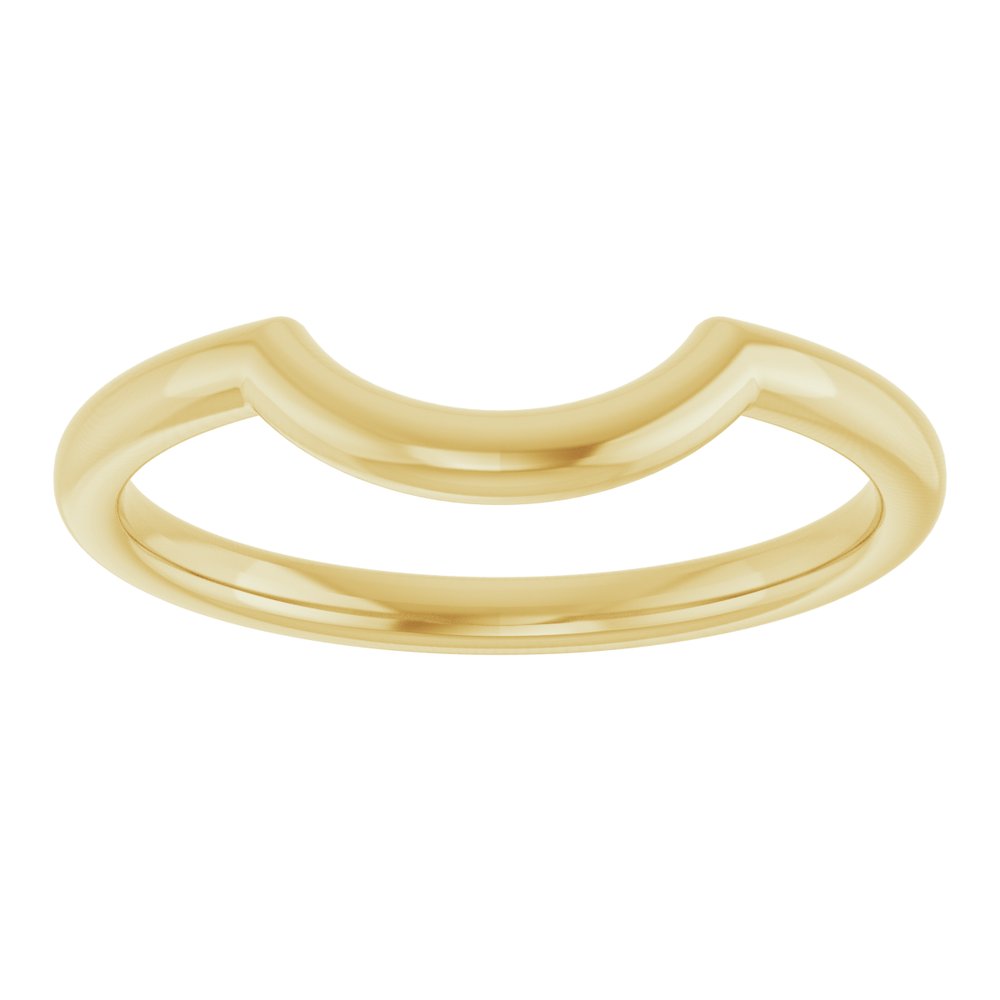 14K Yellow 8.6 mm Contour Band