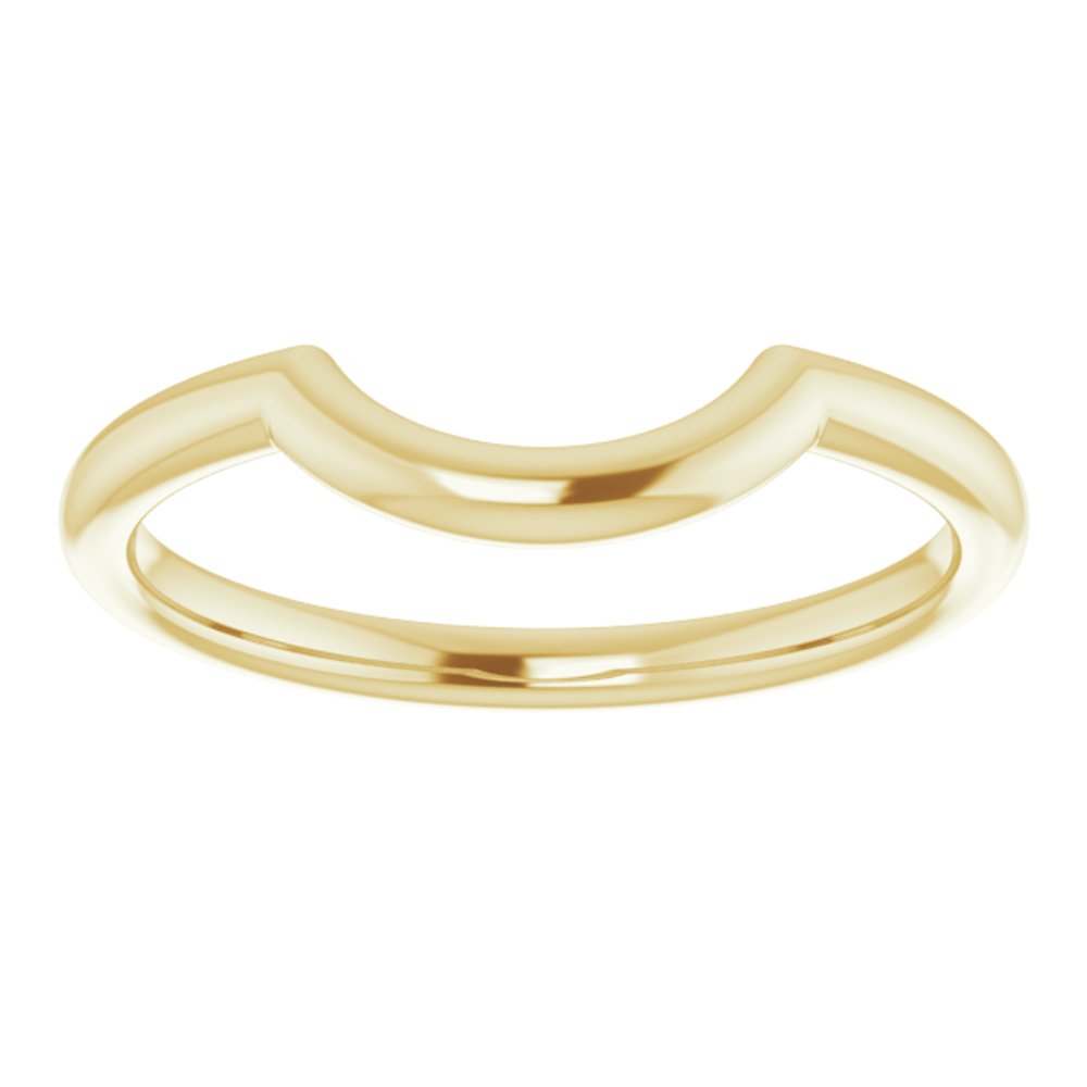 14K Yellow 8.6 mm Contour Band