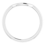 Platinum 8.6 mm Contour Band