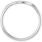 Platinum 8.6 mm Contour Band