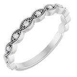 14K White Gold .07 CTW Natural Diamond Anniversary Band