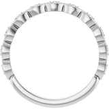 14K White Gold .07 CTW Natural Diamond Anniversary Band