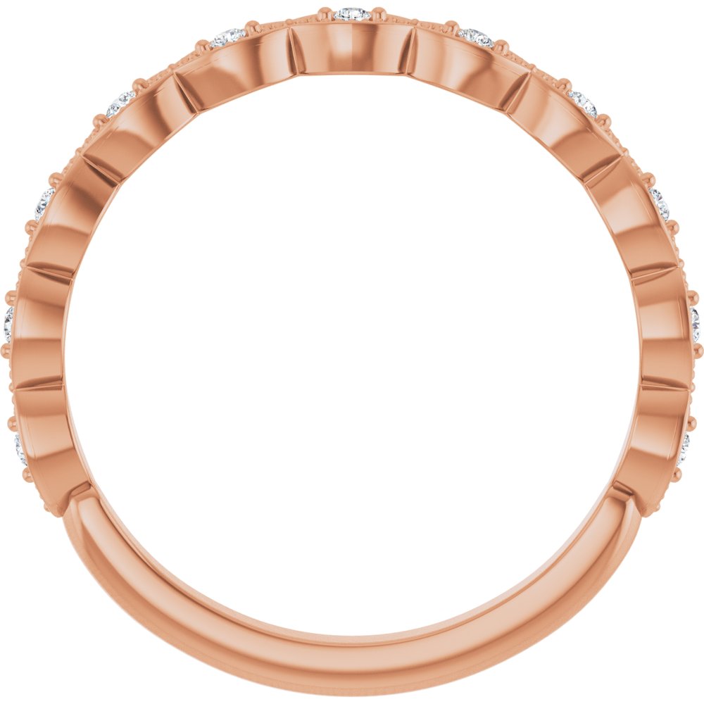 14K Rose Gold .07 CTW Natural Diamond Anniversary Band