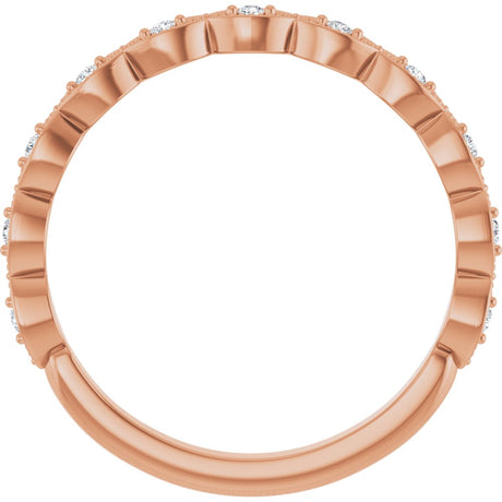 14K Rose Gold .07 CTW Natural Diamond Anniversary Band