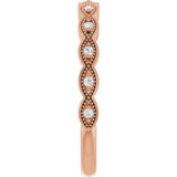 14K Rose Gold .07 CTW Natural Diamond Anniversary Band
