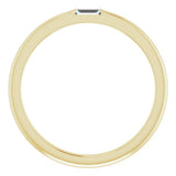 14K Yellow 1/10 CT Natural Diamond Stackable Ring