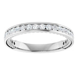 14K White 1/2 CTW Natural Diamond Anniversary Band