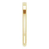 14K Yellow 1/10 CT Natural Diamond Stackable Ring