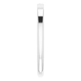 14K White Gold 1/10 CT Natural Diamond Stackable Ring