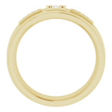 14K Yellow 1/6 CTW Natural Diamond Mens Band