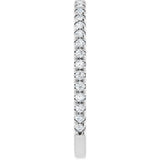 14K White Gold 1/3 CTW Lab-Grown Diamond Anniversary Band 