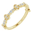 14K Yellow 1/5 CTW Natural Diamond Anniversary Band