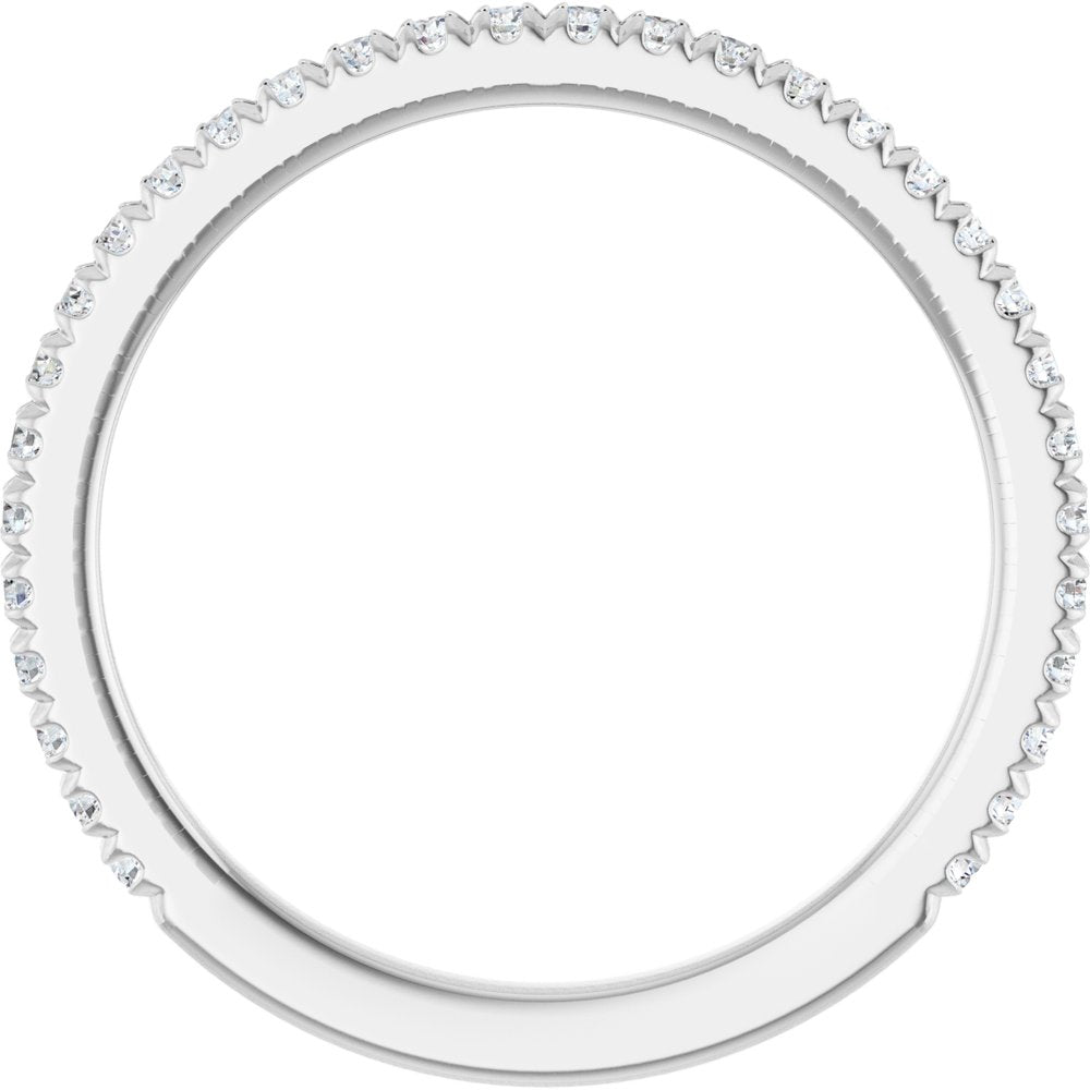 14K White Gold 1/3 CTW Lab-Grown Diamond Anniversary Band 