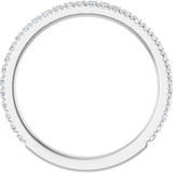 14K White Gold 1/3 CTW Lab-Grown Diamond Anniversary Band 