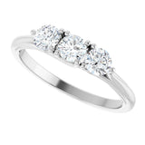 14K White 3/4 CTW Lab-Grown Diamond Anniversary Band