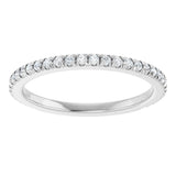 14K White Gold 1/3 CTW Lab-Grown Diamond Anniversary Band 
