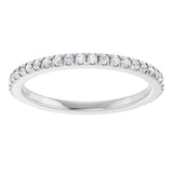 14K White Gold 1/3 CTW Lab-Grown Diamond Anniversary Band 