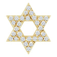 14K Yellow 1/8 CTW Natural Diamond Star of David Pendant