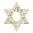 14K Yellow Gold 1/10 CTW Natural Diamond Star of David Pendant