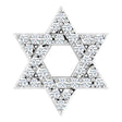 Platinum 1/10 CTW Natural Diamond Star of David Pendant