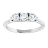 14K White 3/4 CTW Lab-Grown Diamond Anniversary Band