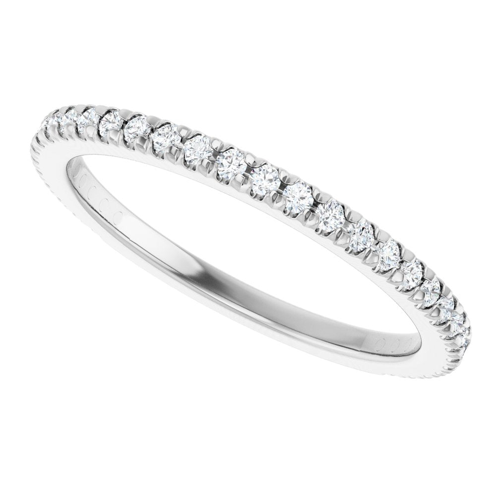 14K White Gold 1/3 CTW Lab-Grown Diamond Anniversary Band 