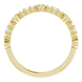 14K Yellow 1/5 CTW Natural Diamond Anniversary Band