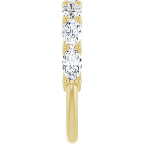14K Yellow Gold 1 1/3 CTW Lab-Grown Diamond Anniversary Band