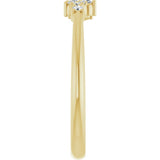 14K Yellow Gold .08 CTW Natural Diamond Stackable Cluster Ring 
