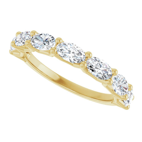 14K Yellow Gold 1 1/3 CTW Lab-Grown Diamond Anniversary Band