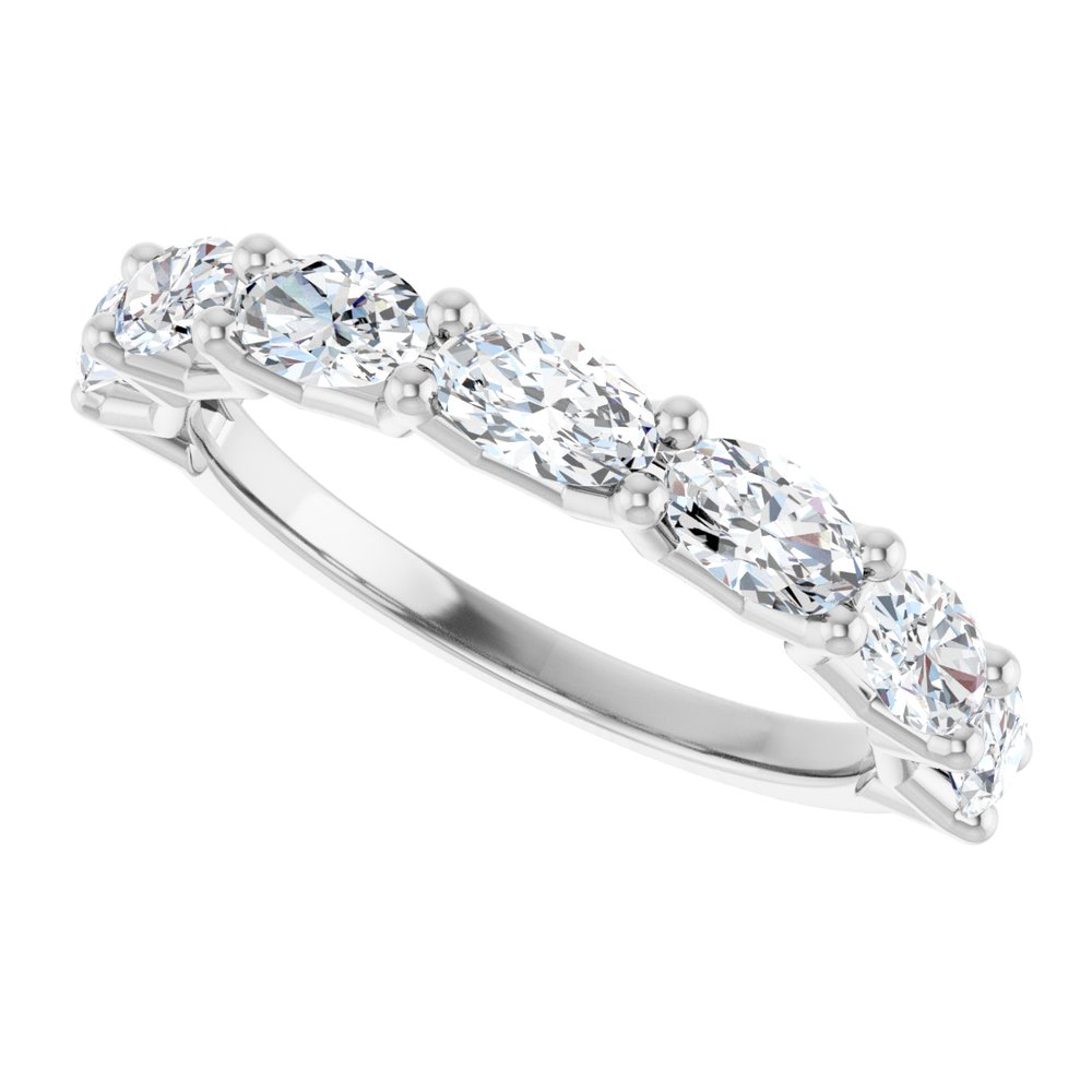 14K White Gold 1 1/3 CTW Lab-Grown Diamond Anniversary Band