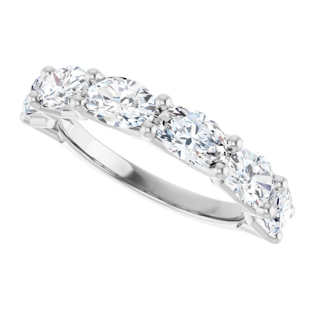 14K White Gold 2 1/5 CTW Lab-Grown Diamond Anniversary Band