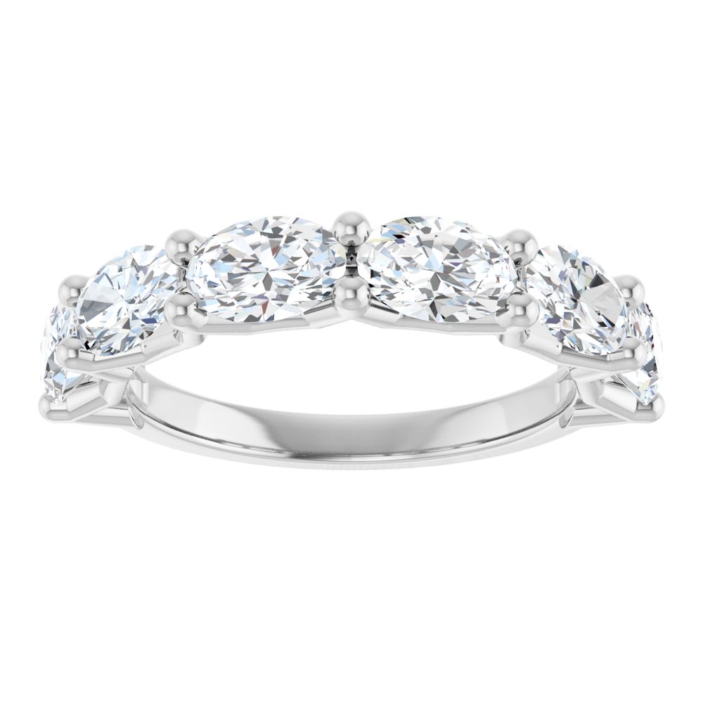 14K White Gold 2 1/5 CTW Lab-Grown Diamond Anniversary Band