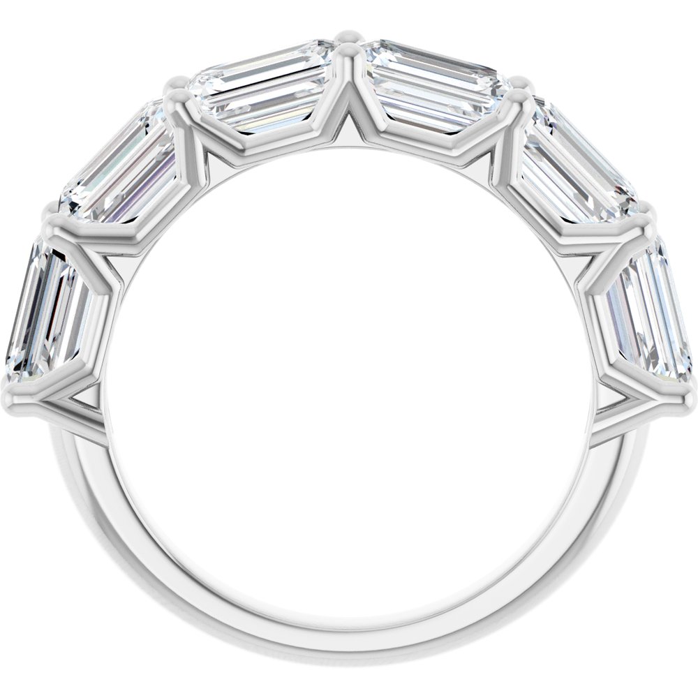 14K White Gold 3 5/8 CTW Lab-Grown Diamond Anniversary Band