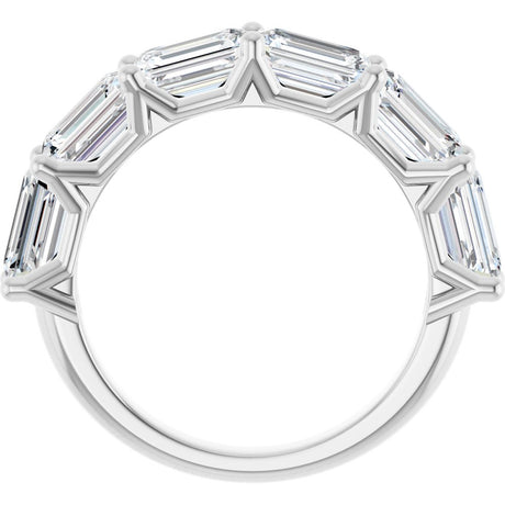 14K White Gold 3 5/8 CTW Lab-Grown Diamond Anniversary Band