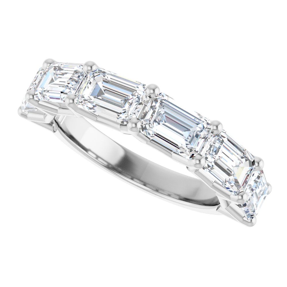 14K White Gold 3 5/8 CTW Lab-Grown Diamond Anniversary Band