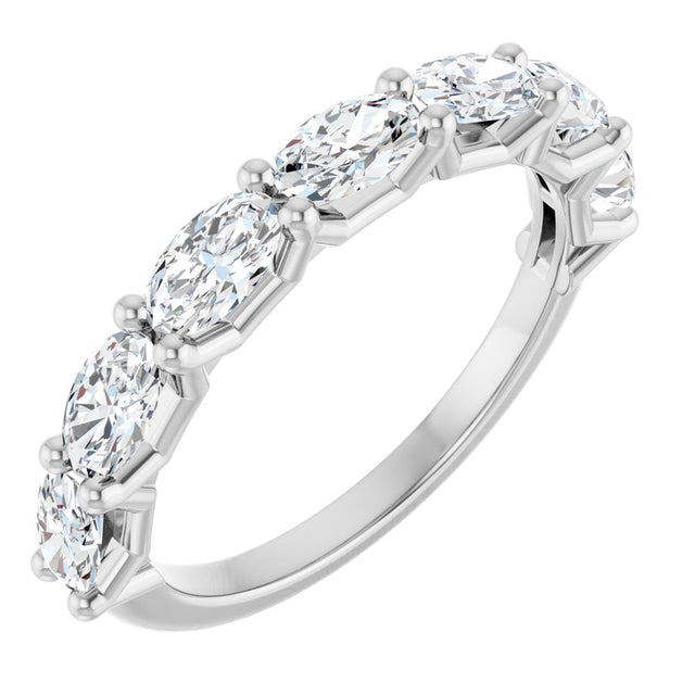 14K White Gold 1 1/3 CTW Lab-Grown Diamond Anniversary Band