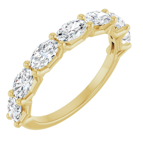 14K Yellow Gold 1 1/3 CTW Lab-Grown Diamond Anniversary Band